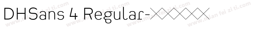 DHSans 4 Regular字体转换